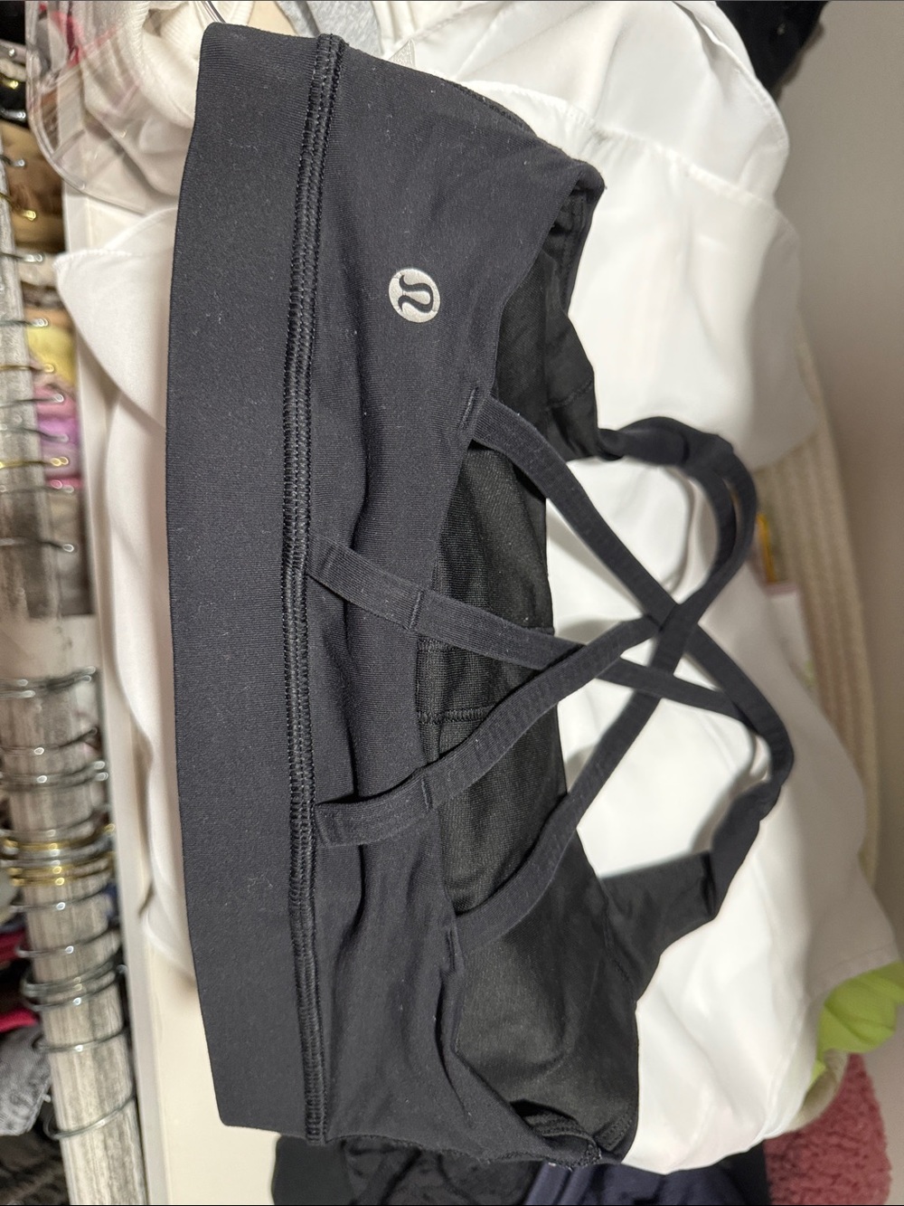 Lululemon Black Strappy Sports Bra